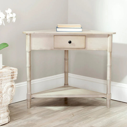SAFAVIEH Calla Grey Corner Table - 33.9  x 17.3  x 28  - 34Wx17Dx28H
