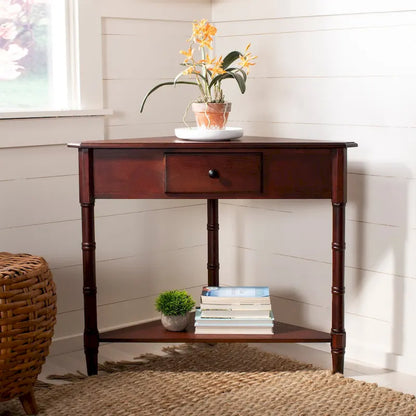 SAFAVIEH Calla Grey Corner Table - 33.9  x 17.3  x 28  - 34Wx17Dx28H