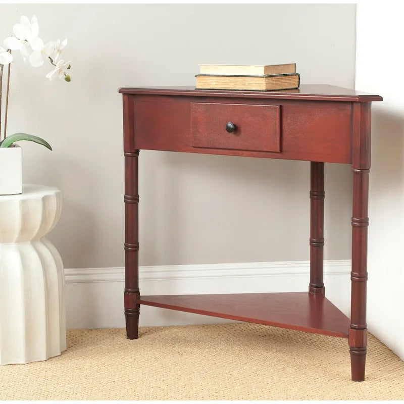 SAFAVIEH Calla Grey Corner Table - 33.9  x 17.3  x 28  - 34Wx17Dx28H