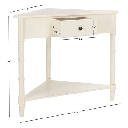 SAFAVIEH Calla Grey Corner Table - 33.9  x 17.3  x 28  - 34Wx17Dx28H
