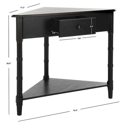 SAFAVIEH Calla Grey Corner Table - 33.9  x 17.3  x 28  - 34Wx17Dx28H
