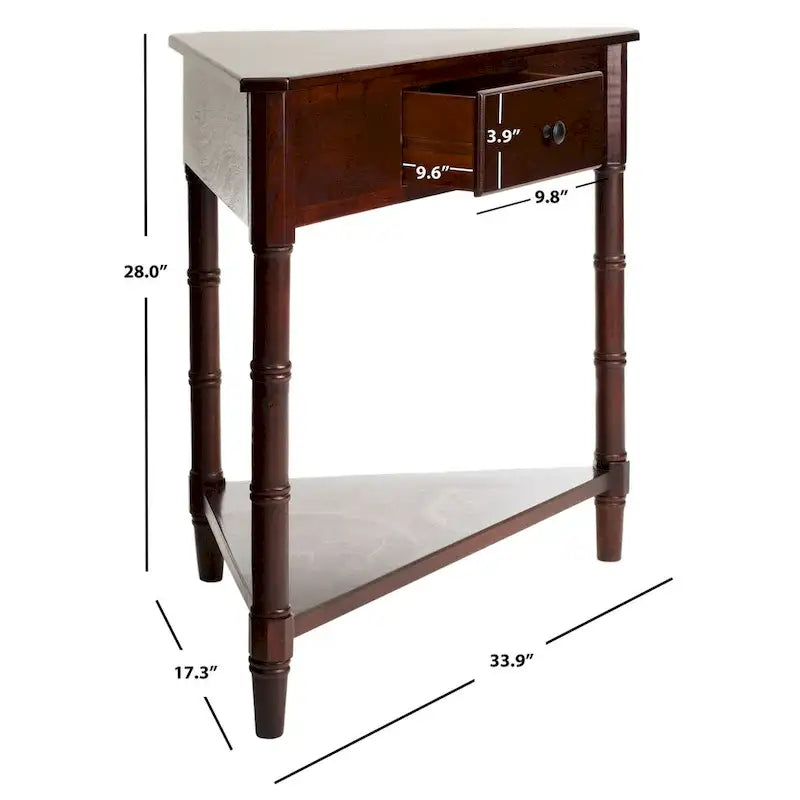 SAFAVIEH Calla Grey Corner Table - 33.9  x 17.3  x 28  - 34Wx17Dx28H
