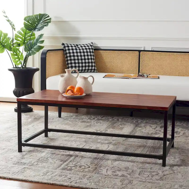 SAFAVIEH Aino Reclamined Wood Finish Coffee Table - 48  x 24  x 17.7  - 48Wx24Dx18H