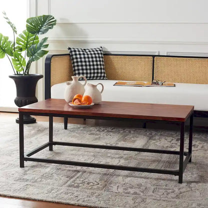 SAFAVIEH Aino Reclamined Wood Finish Coffee Table - 48  x 24  x 17.7  - 48Wx24Dx18H