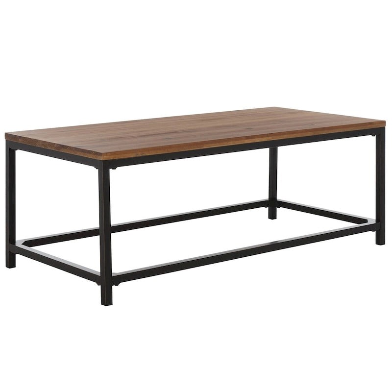 SAFAVIEH Aino Reclamined Wood Finish Coffee Table - 48  x 24  x 17.7  - 48Wx24Dx18H