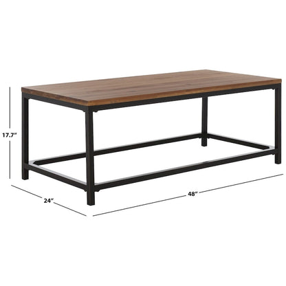 SAFAVIEH Aino Reclamined Wood Finish Coffee Table - 48  x 24  x 17.7  - 48Wx24Dx18H