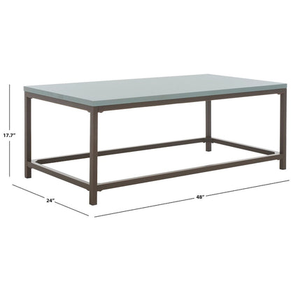 SAFAVIEH Aino Reclamined Wood Finish Coffee Table - 48  x 24  x 17.7  - 48Wx24Dx18H