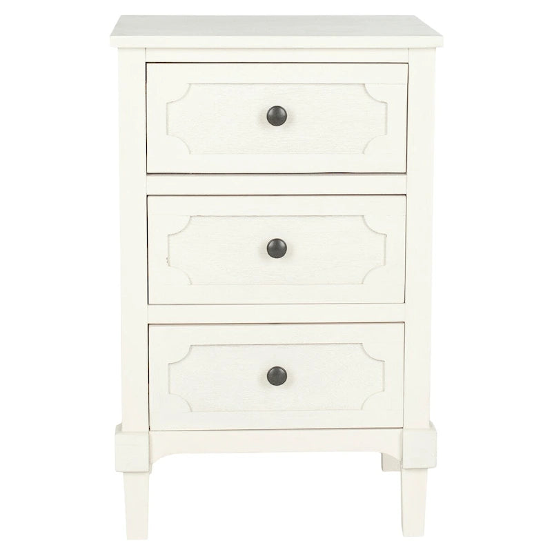 SAFAVIEH Dinah Grey 3-Drawer Storage Side Chest - 16.9  x 13.4  x 26.8  - 17Wx13Dx26H