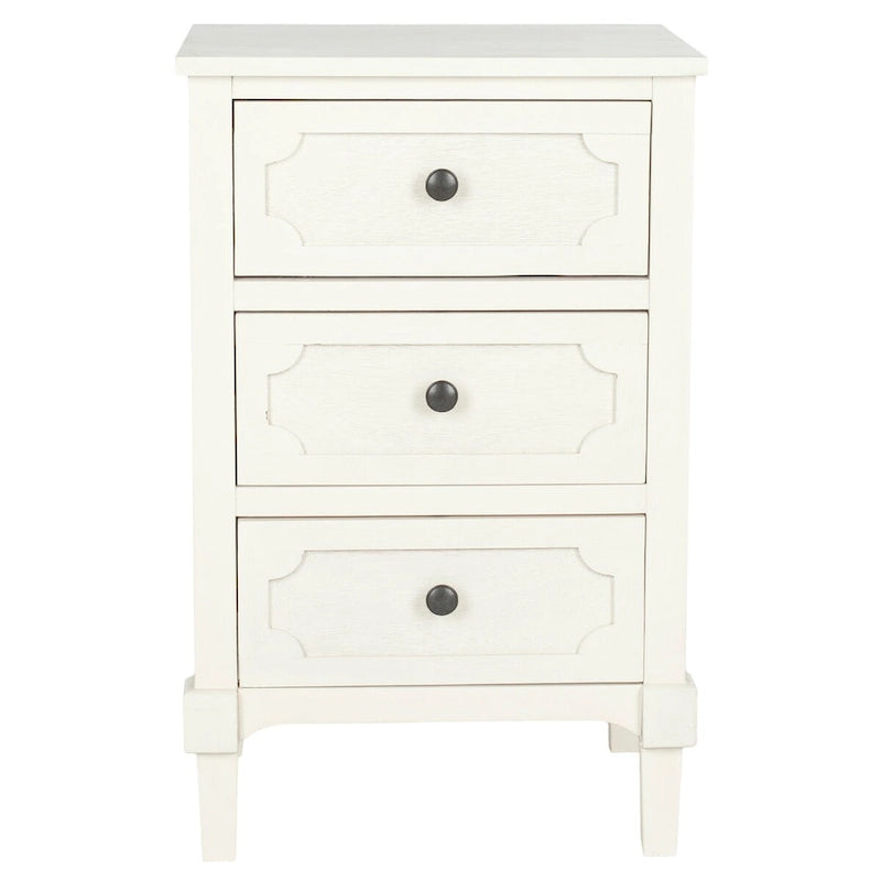 SAFAVIEH Dinah Grey 3-Drawer Storage Side Chest - 16.9  x 13.4  x 26.8  - 17Wx13Dx26H