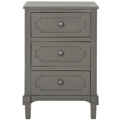 SAFAVIEH Dinah Grey 3-Drawer Storage Side Chest - 16.9  x 13.4  x 26.8  - 17Wx13Dx26H