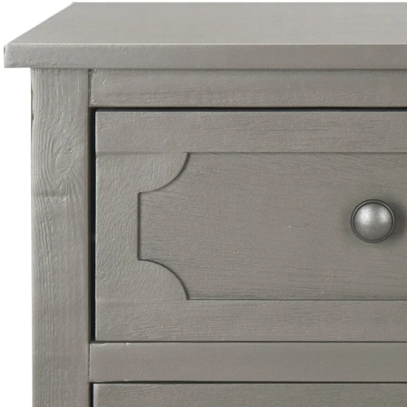 SAFAVIEH Dinah Grey 3-Drawer Storage Side Chest - 16.9  x 13.4  x 26.8  - 17Wx13Dx26H
