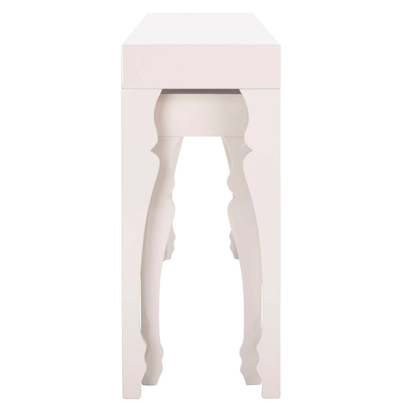 SAFAVIEH Norita White Lacquer Nesting Table - 51  x 13.3  x 31.5  - 51Wx13Dx32H