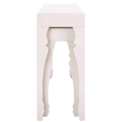 SAFAVIEH Norita White Lacquer Nesting Table - 51  x 13.3  x 31.5  - 51Wx13Dx32H
