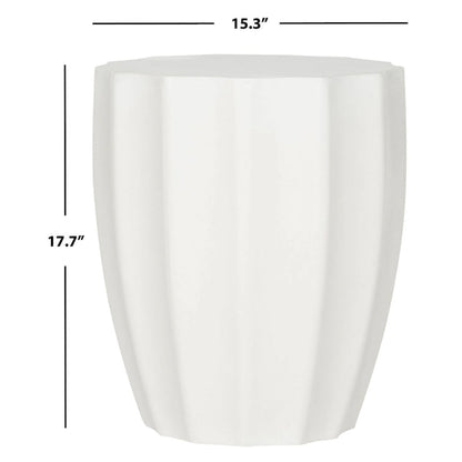 SAFAVIEH Nhuong Concrete Indoor/ Outdoor Accent Table - 15.3  x 15.3  x 17.7  - 15Wx15Dx18H