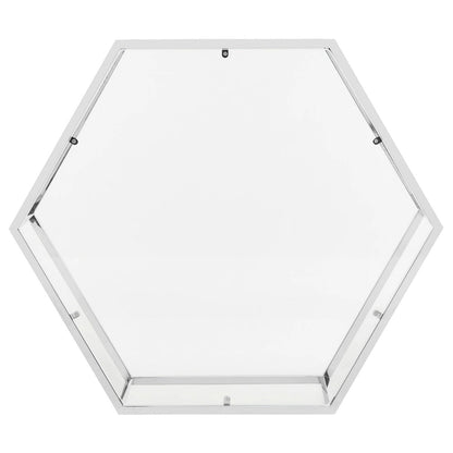 SAFAVIEH Kaycee Glass Chrome Hexagon Coffee Table - 36.2  x 31.5  x 13.8  - 36Wx32Dx14H