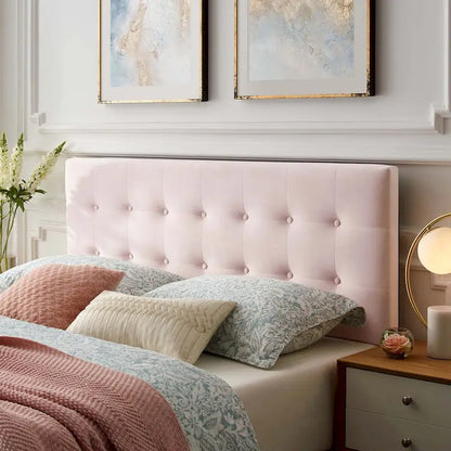 Carson Carrington Labbgard Queen Tufted Velvet Headboard