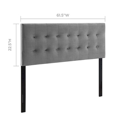 Carson Carrington Labbgard Queen Tufted Velvet Headboard