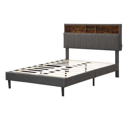 Full Size Upholstered Platform Bed