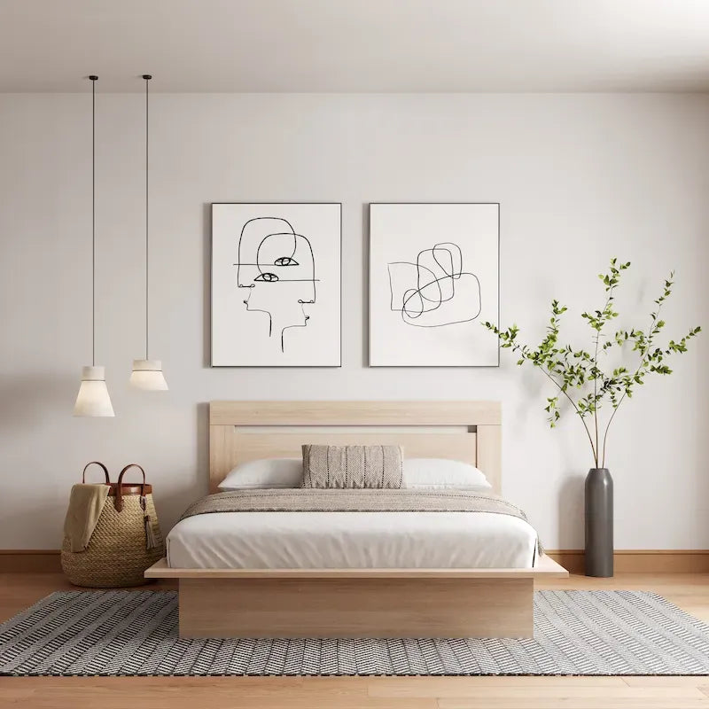 Malibu Platform Bed with Headboard