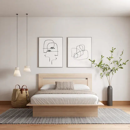 Malibu Platform Bed with Headboard