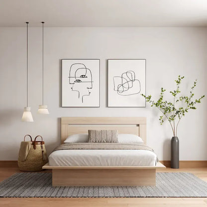 Malibu Platform Bed with Headboard