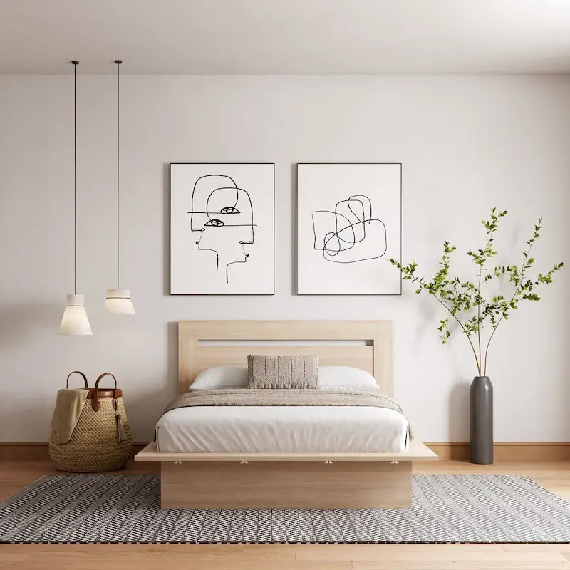 Malibu Platform Bed with Headboard