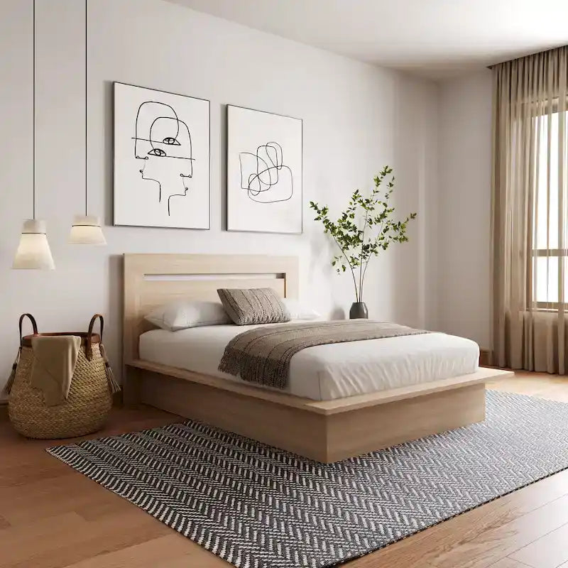 Malibu Platform Bed with Headboard