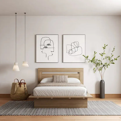 Malibu Platform Bed with Headboard