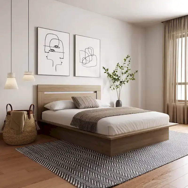 Malibu Platform Bed with Headboard