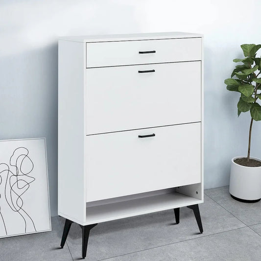 Minimalist Design Wooden Shoe Storage Cabinet, For Entrance Hallway Use