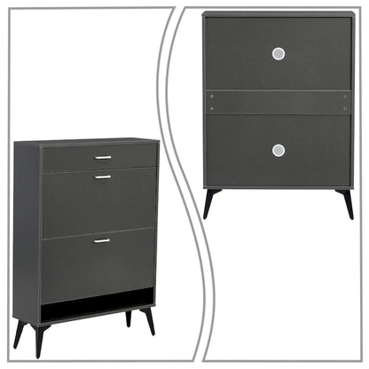 Minimalist Design Wooden Shoe Storage Cabinet, For Entrance Hallway Use