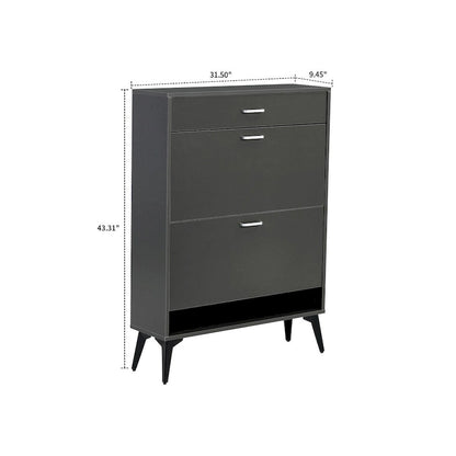 Minimalist Design Wooden Shoe Storage Cabinet, For Entrance Hallway Use