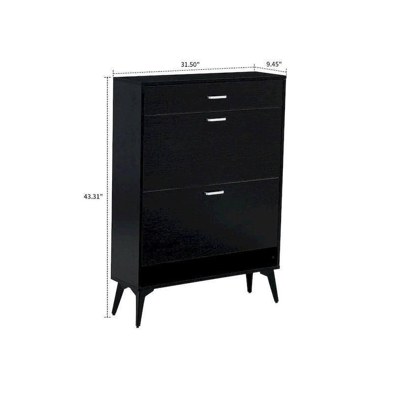 Minimalist Design Wooden Shoe Storage Cabinet, For Entrance Hallway Use