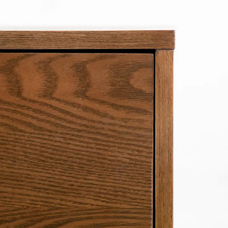 Furniture of America Beau Midcentury Walnut 6-Drawer Dresser with Interlocking Drawers