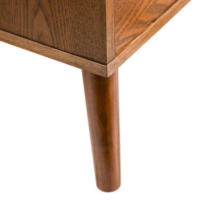 Furniture of America Beau Midcentury Walnut 6-Drawer Dresser with Interlocking Drawers