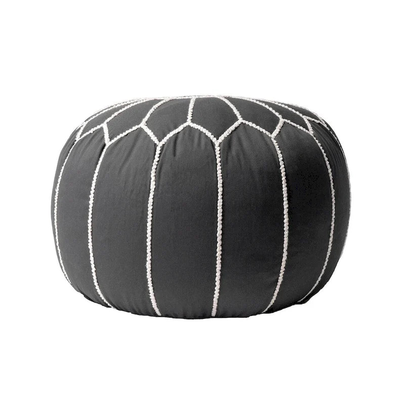 Nuloom Classic Moroccan Cotton Ottoman Pouf