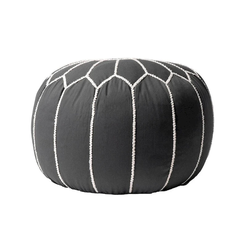 Nuloom Classic Moroccan Cotton Ottoman Pouf