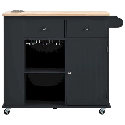 Kitchen Island with Power Outlet
