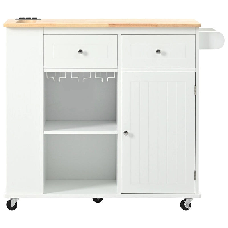 Kitchen Island with Power Outlet