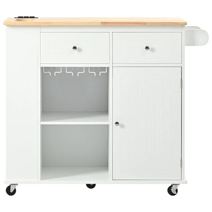 Kitchen Island with Power Outlet