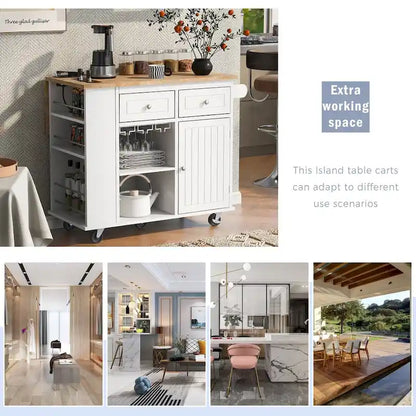 Kitchen Island with Power Outlet