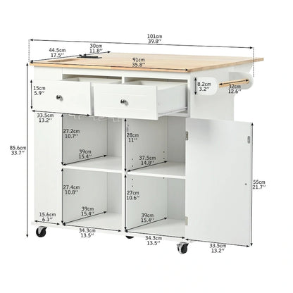 Kitchen Island with Power Outlet