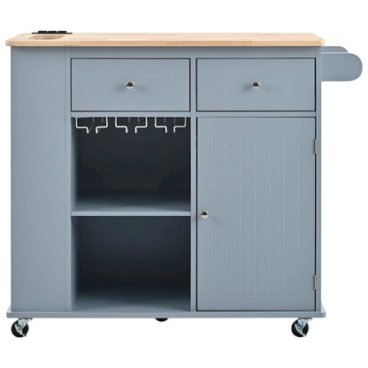 Kitchen Island with Power Outlet