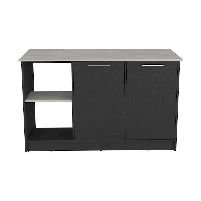 Kitchen Island for Dining Room,Two open storage shelves, Kitchen