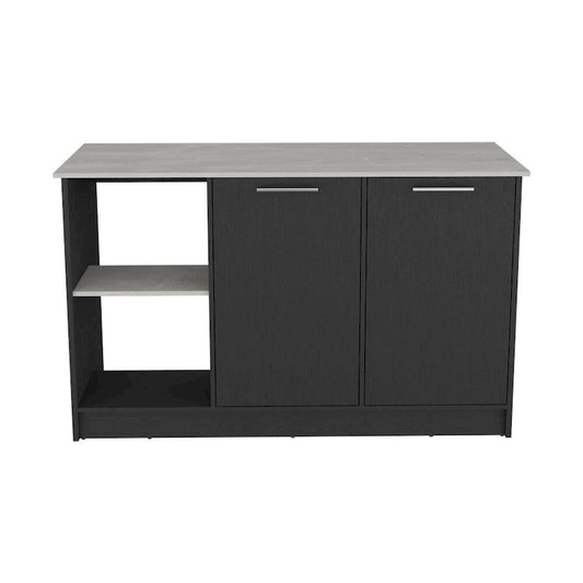 Kitchen Island for Dining Room,Two open storage shelves, Kitchen