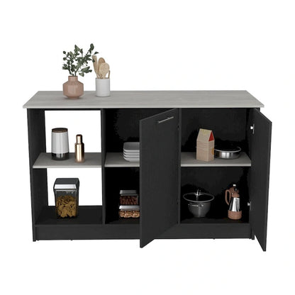 Kitchen Island for Dining Room,Two open storage shelves, Kitchen