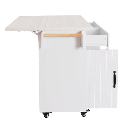 Kitchen Island with Trash Can Storage Cabinet by Harper&Bright Designs