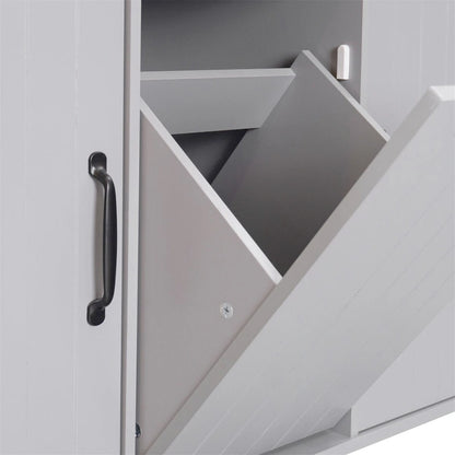 Kitchen Island with Trash Can Storage Cabinet by Harper&Bright Designs