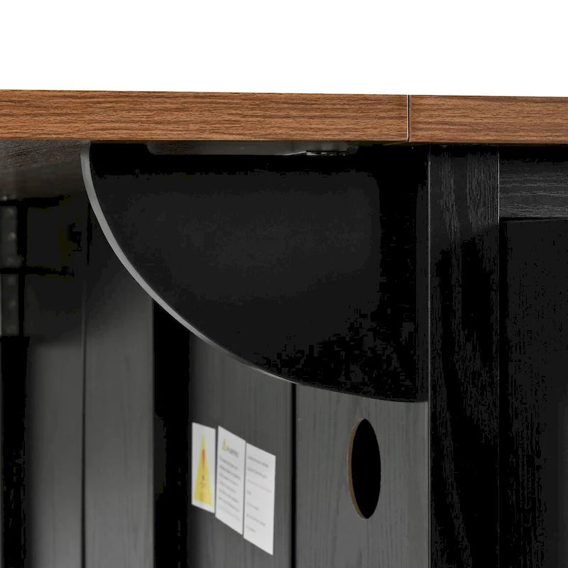 53.5 Farmhouse Kitchen Island with Power Outlet
