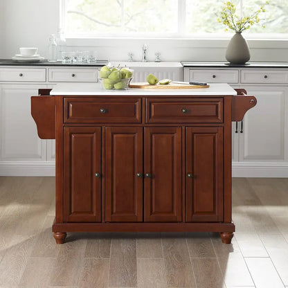 Crosley Cambridge Granite Top Full Size Kitchen Island/Cart - 51.5 W x 18 D x 36 H